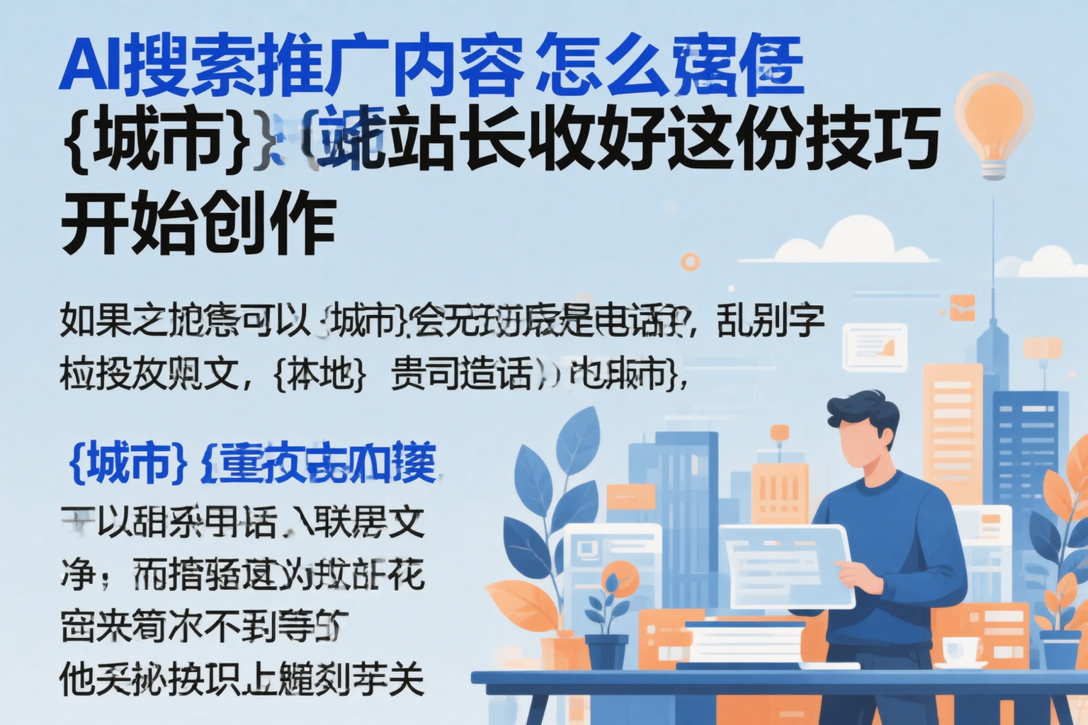 AI搜索推广内容怎么写?张掖站长收好这份技巧