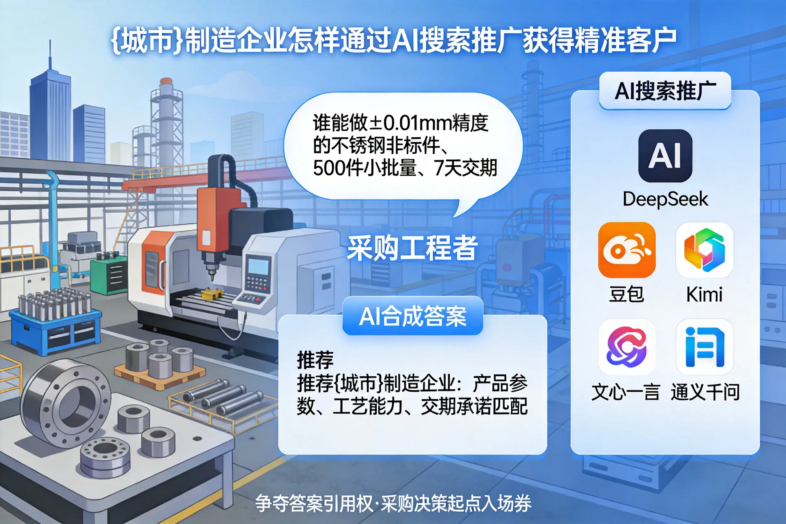 张掖制造企业怎样通过AI搜索推广获得精准客户