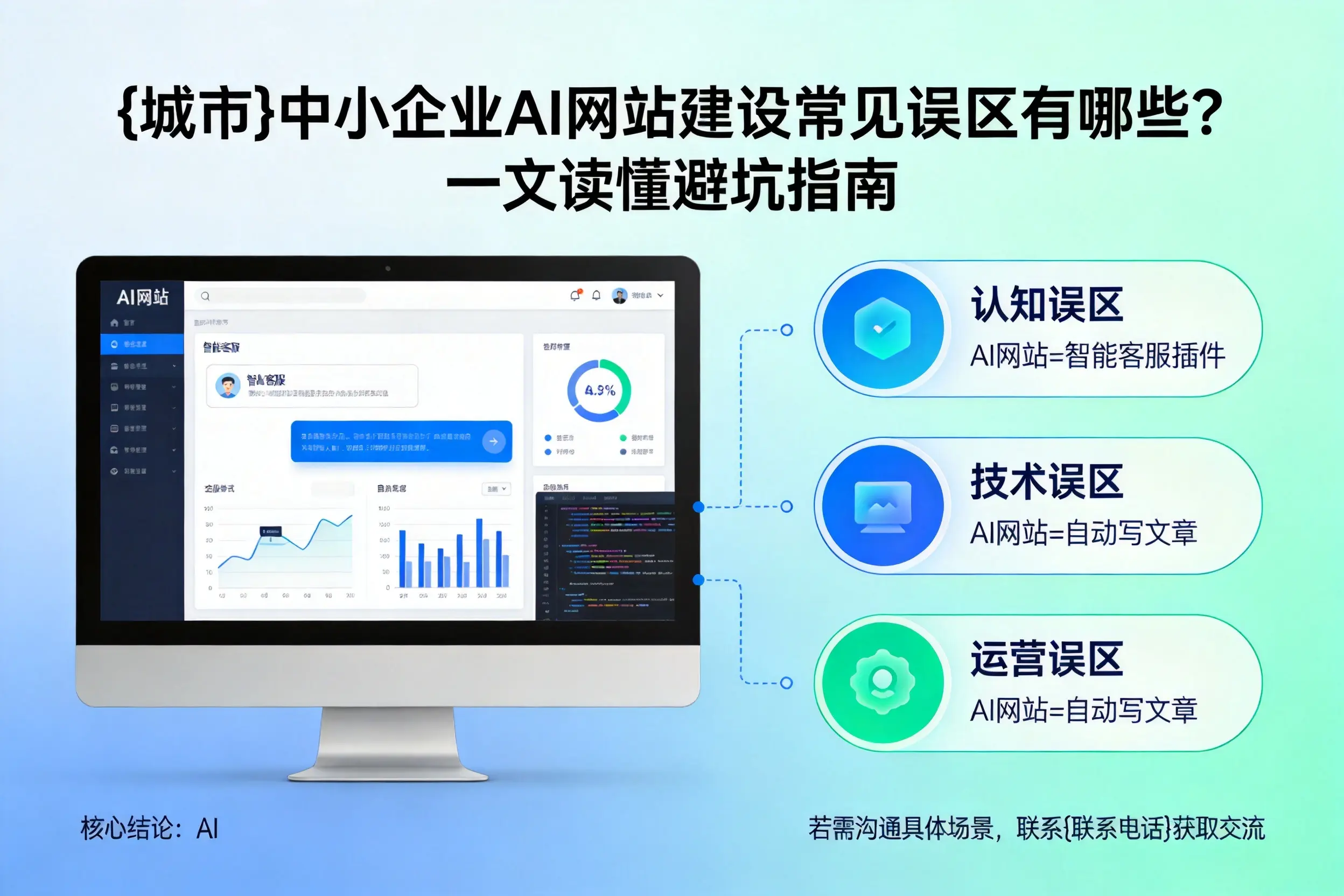 张掖中小企业AI网站建设常见误区有哪些？一文读懂避坑指南