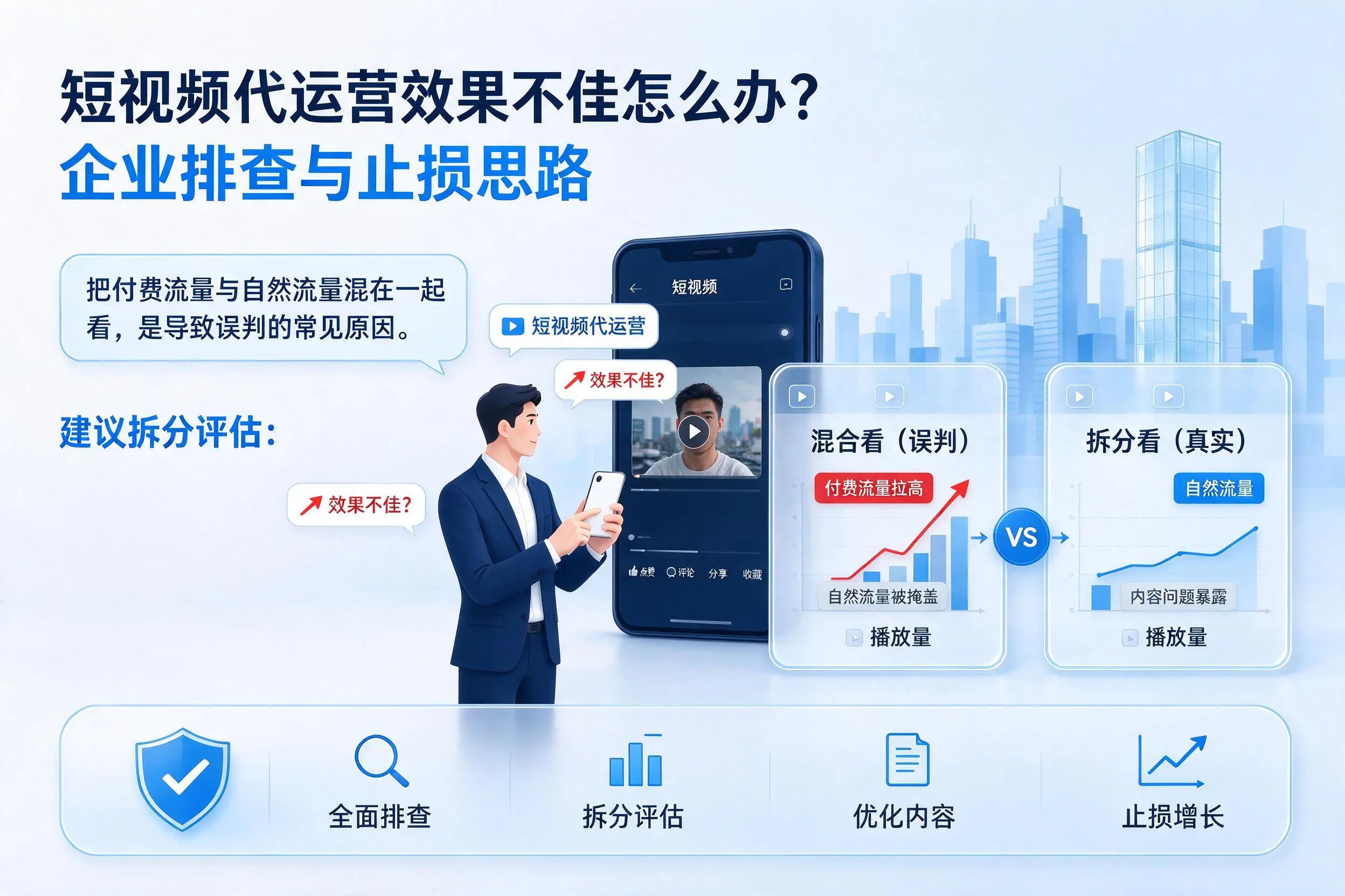 短视频代运营效果不佳怎么办？张掖企业排查与止损思路