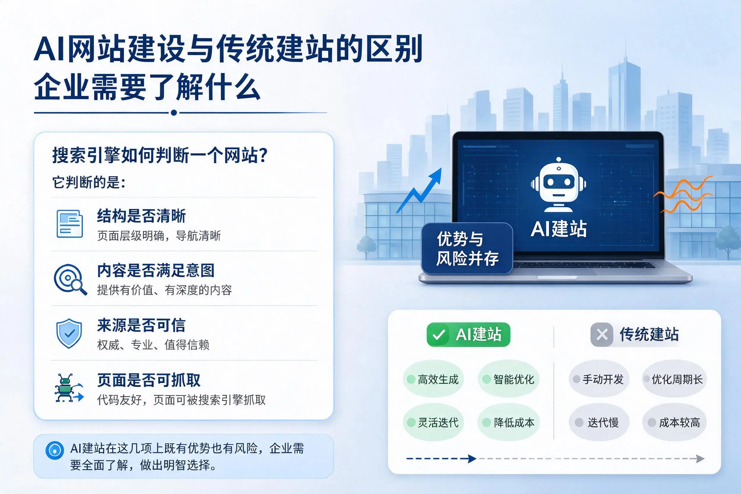 AI网站建设与传统建站的区别，张掖企业需要了解什么
