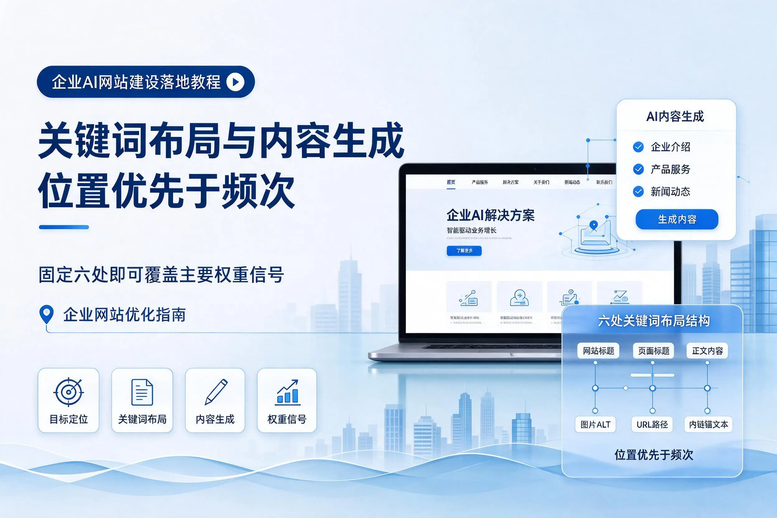 张掖企业AI网站建设落地教程：关键词布局与内容生成
