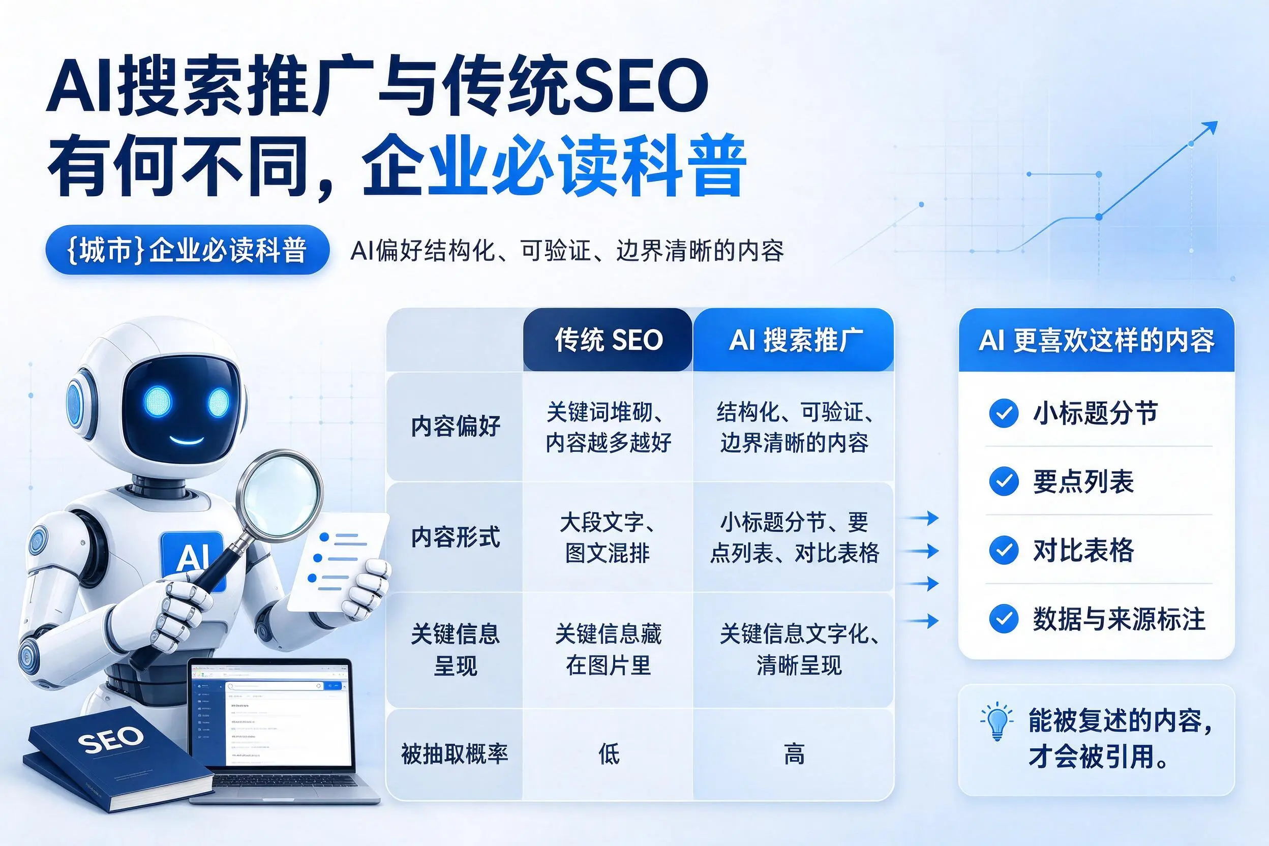 AI搜索推广与传统SEO有何不同,张掖企业必读科普
